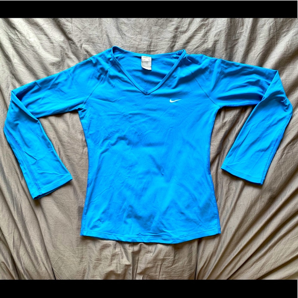 NikeFit long-sleeved tee - Sea blue - size L
